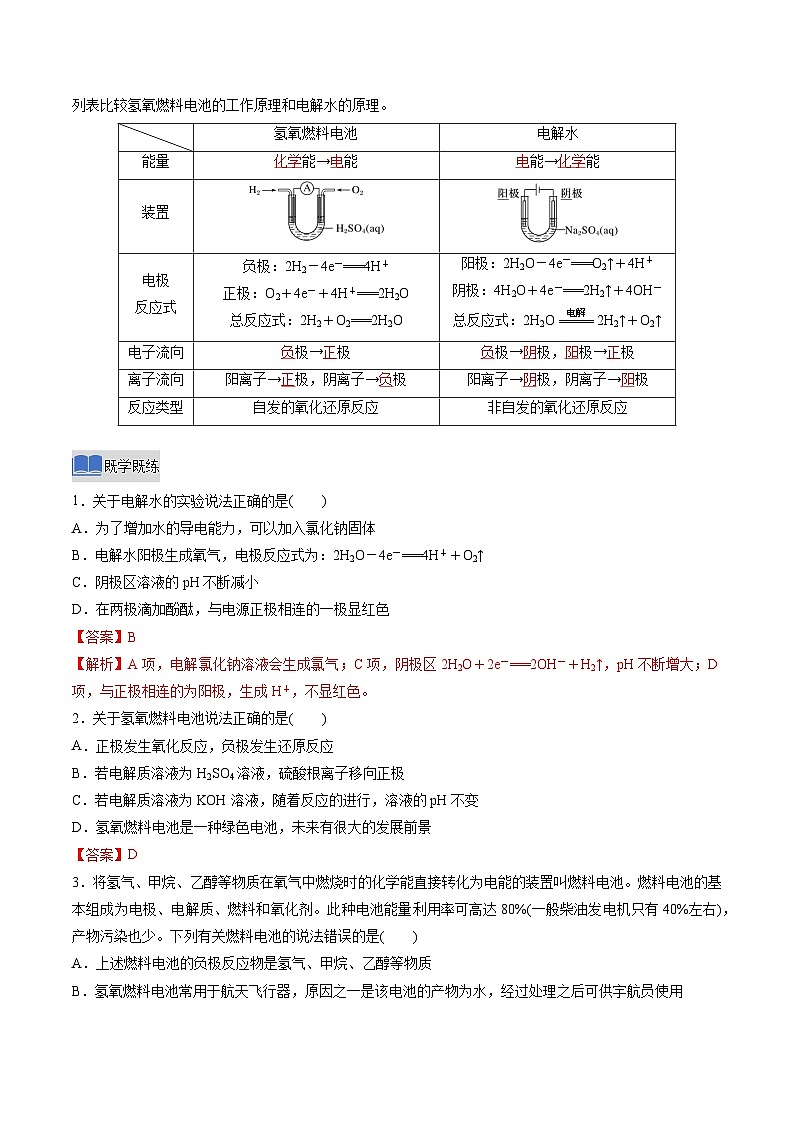 实验活动5 制作简单的燃料电池（解析版）高二化学同步备课系列（人教版2019选择性必修1）【2025-2026】高二化学同步备课学案（人教版2019选择性必修1）第2页