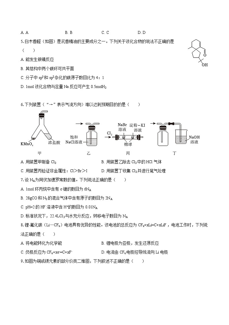广东省广州市花都区2025-2026学年高三上学期10月调研考试化学试题（含答案）第2页