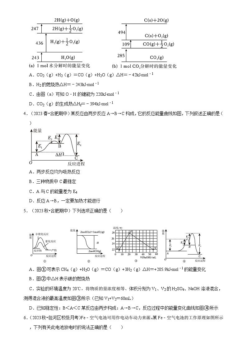 安徽省合肥市2024-2025学年高二下学期开学适应性模拟测试化学练习卷-A4第2页