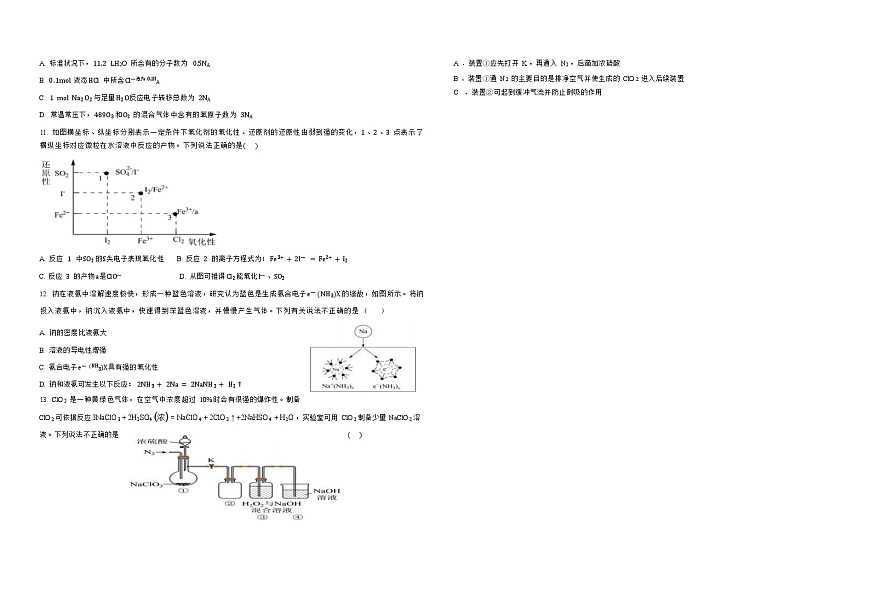 广西桂林师大附中2025-2026学年高一上学期11月期中考试化学试卷第2页