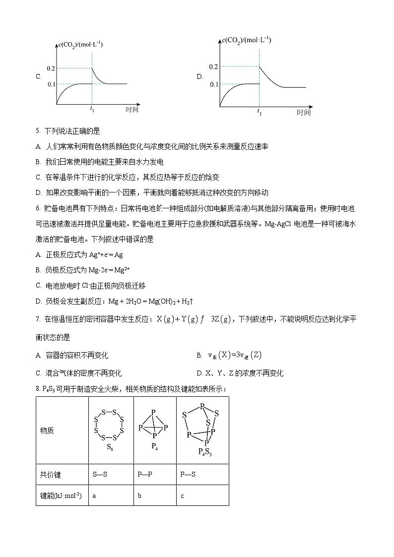 【2024】【高一下】【杭二滨江】【高中化学】【期中考】Word版无答案第2页