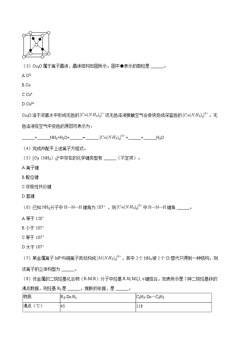 上海市新中高级中学2025-2026学年高三上学期期中考试化学试卷（含答案）第3页