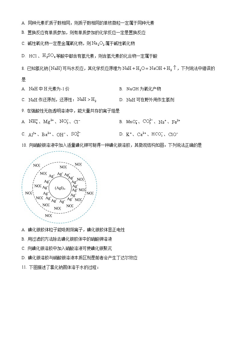 湖北省黄冈市部分高中2025-2026学年高一上学期11月期中化学试题（原卷版）第3页