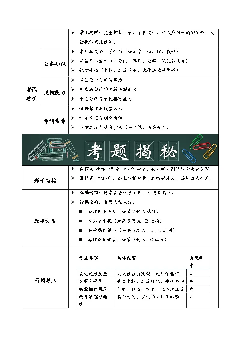 专题11 实验设计与评价（解析版）第2页