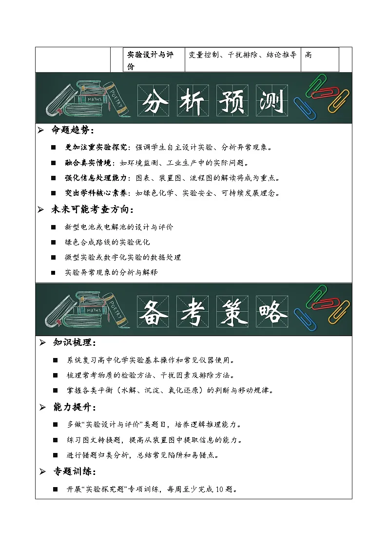 专题11 实验设计与评价（原卷版）第3页