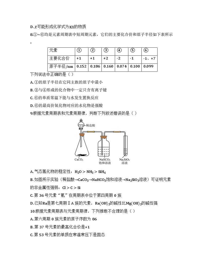 2025-2026高中化学人教版必修第一册 第四章 综合测试卷（及答案）第3页