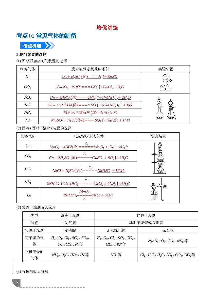 专题  物质的制备与性质实验（解析版）第3页