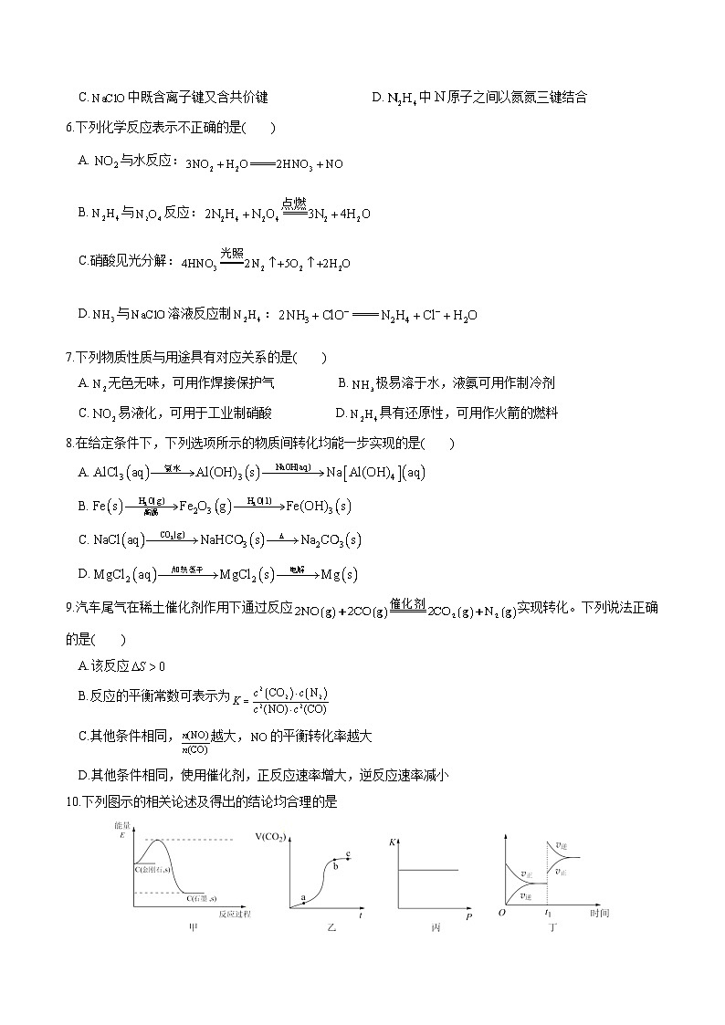 江苏省淮安市重点高中2025-2026学年高二上学期第一次10月学情调研化学测试（含答案）第2页