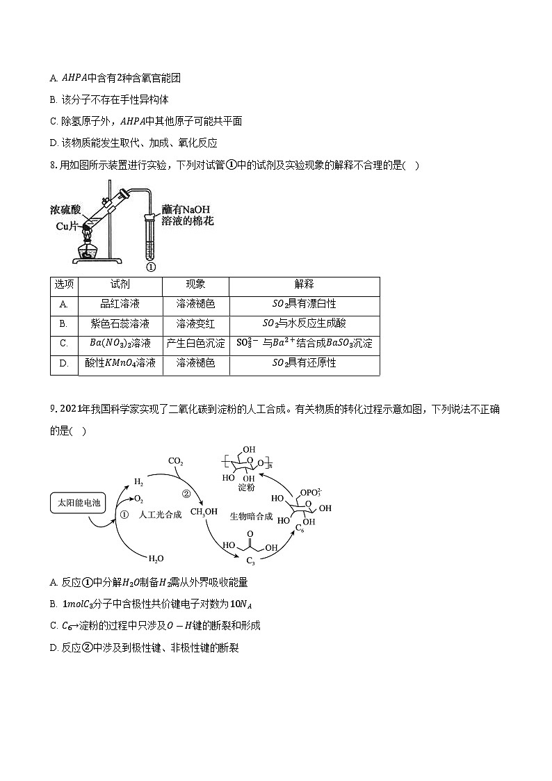 定远育才学校2025-2026学年高三（上）周测12化学试题第3页