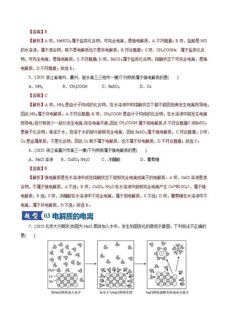 高考化学一轮复习-离子反应、离子方程式（专项训练）（全国通用）（解析版）第3页