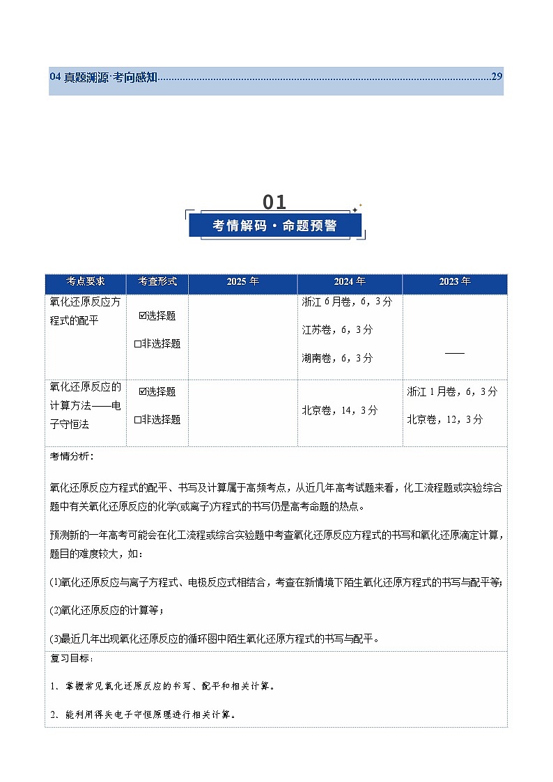 高考化学一轮复习-氧化还原反应方程式的配平与计算（复习讲义）（全国通用）（原卷版）第2页