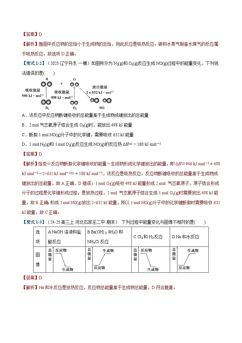 高考化学一轮复习-化学反应的热效应（举一反三讲义）（解析版）第3页