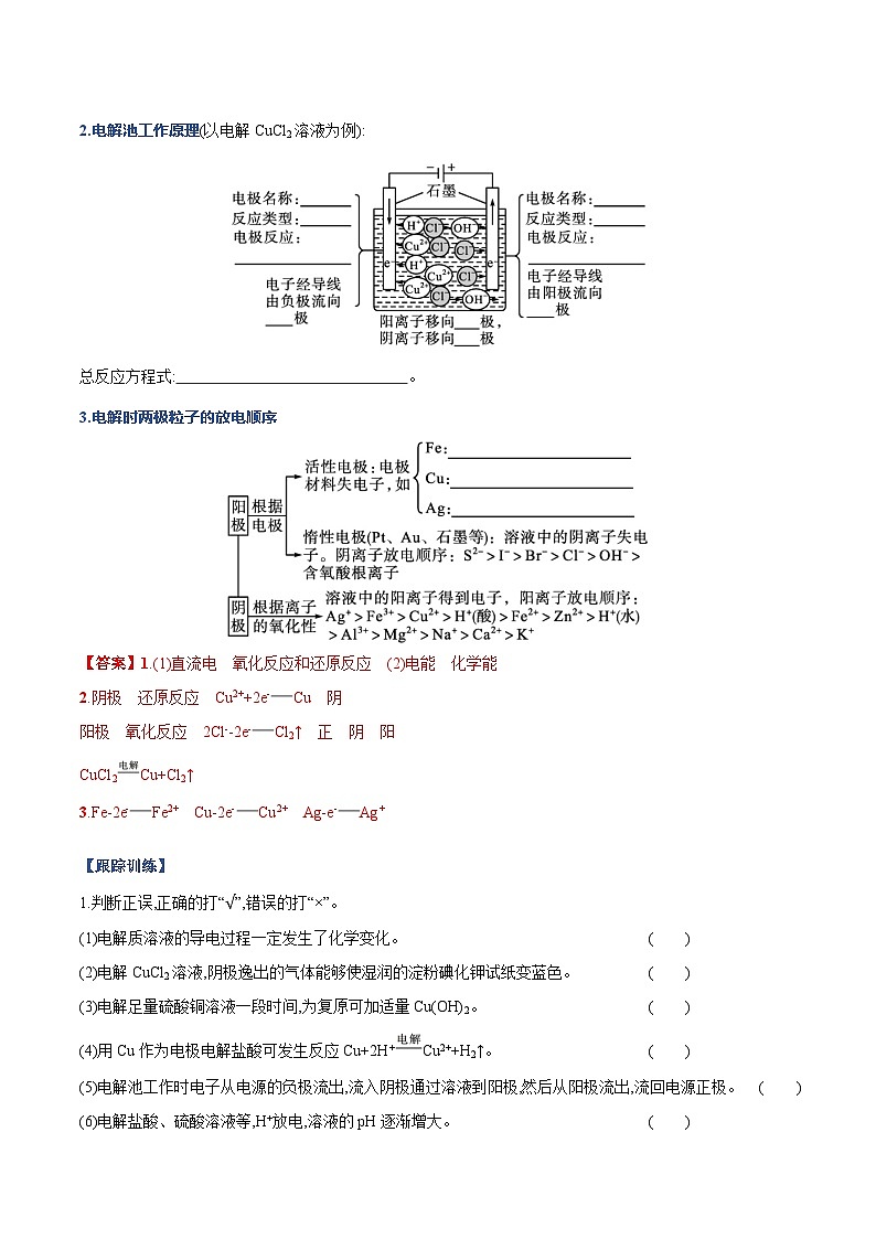 高考化学一轮复习-电解池、金属的腐蚀与防护（知识清单）（全国通用）（解析版）第3页