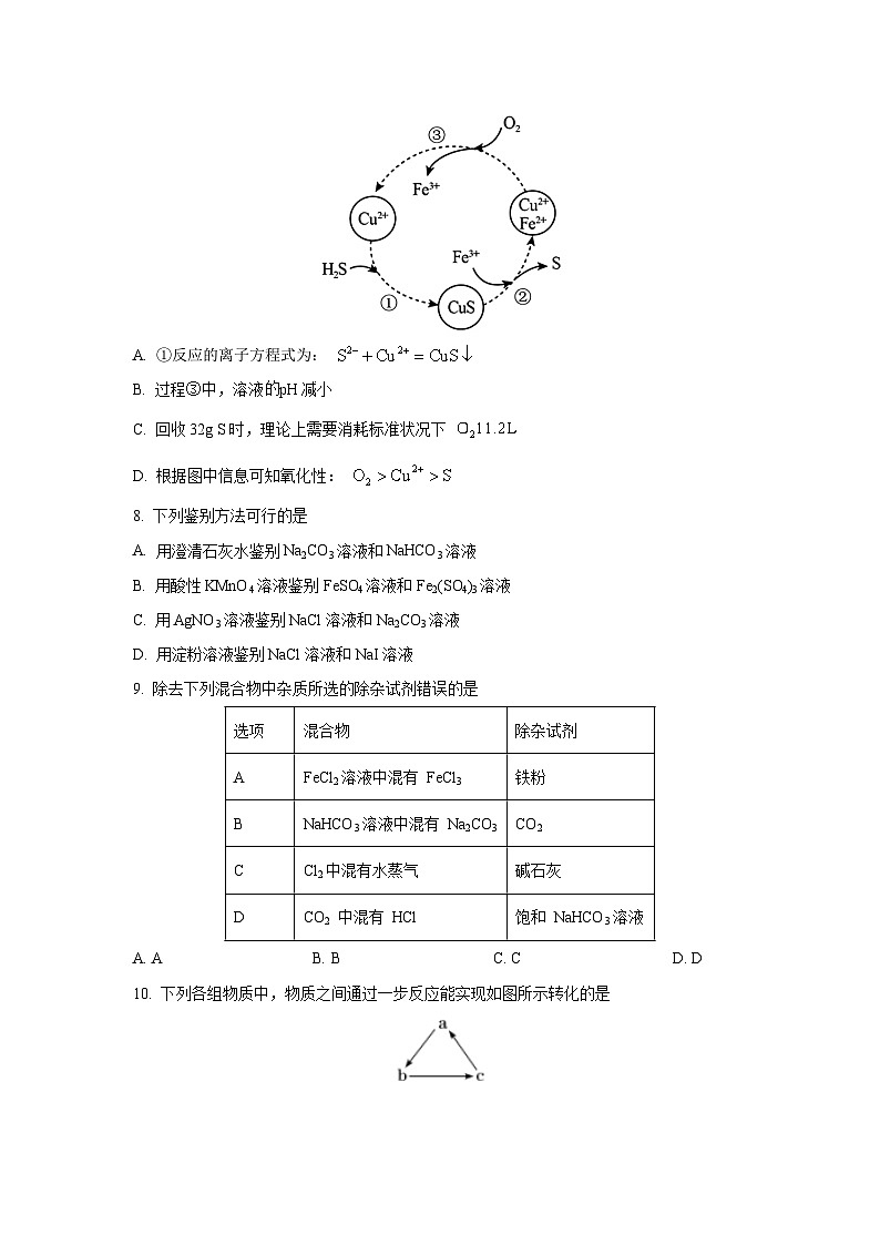 广东省五校联考2024-2025学年高一上学期12月月考化学试卷（学生版）第3页