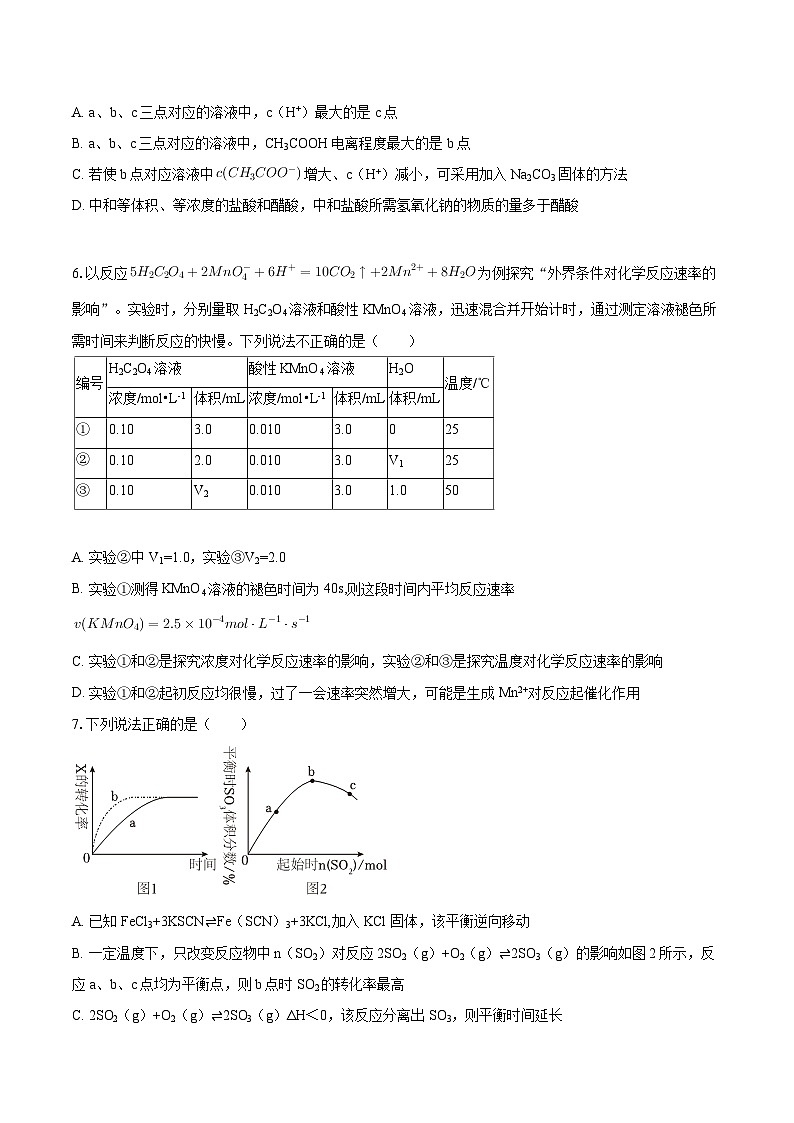 2025-2026学年安徽省芜湖市高二（上）期中化学试卷-自定义类型第2页
