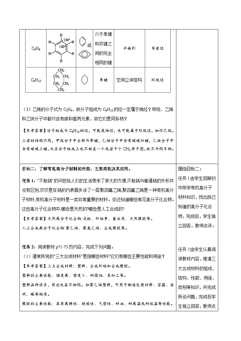 7.2.2 有机高分子（学案）-高中化学人教版（2019）必修二第2页