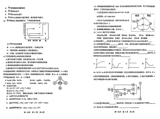 江西省景德镇市2025-2026学年高一上学期期中考试化学试题第2页