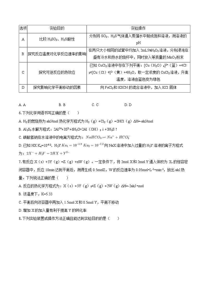 2025-2026学年辽宁省实验中学高二（上）期中化学试卷-自定义类型第2页