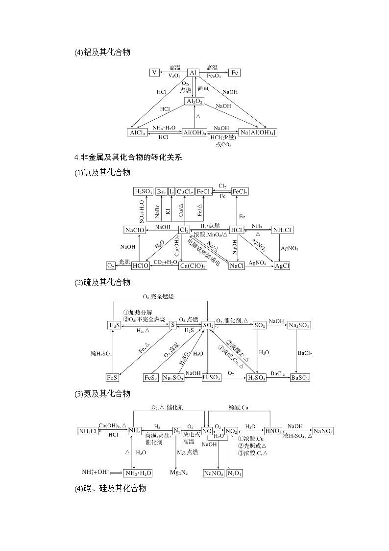 新高考化学一轮复习06 题型六　无机物的性质、应用与转化练习第3页