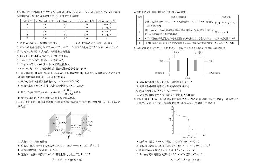 12月江西高二·化学12.1第2页