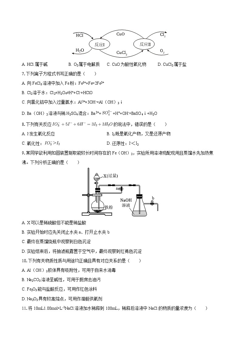2024-2025学年内蒙古鄂尔多斯市西四旗高一（上）期末化学试卷-自定义类型第2页