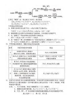 化学丨河北省NT20名校联合体2026届高三上学期1月1月质检考试试卷及答案第3页