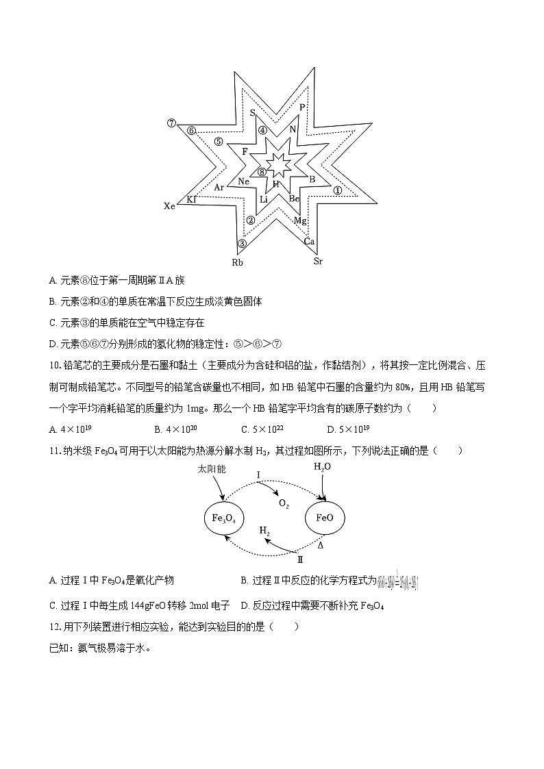 2024-2025学年湖北省恩施州高中教育联盟高一（上）期末化学试卷-自定义类型第3页