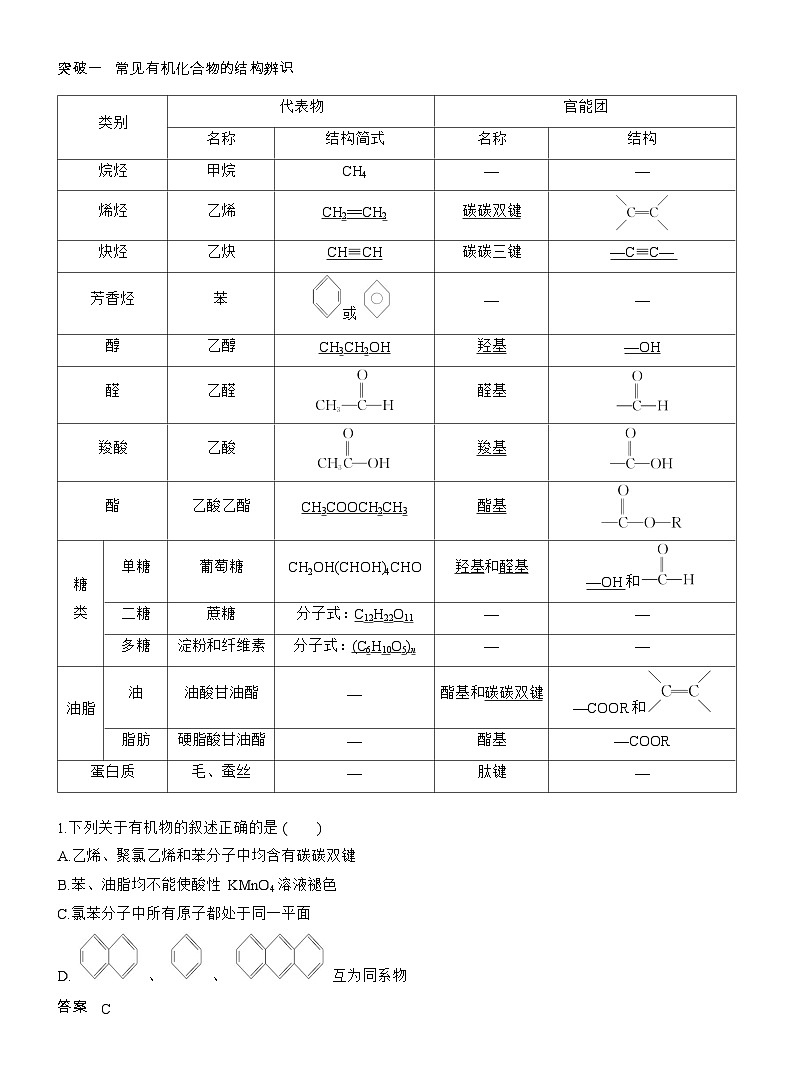 25-26学年高中化学人教版必修第二册教案：第七章 章末整合 重点突破（含答案）第2页