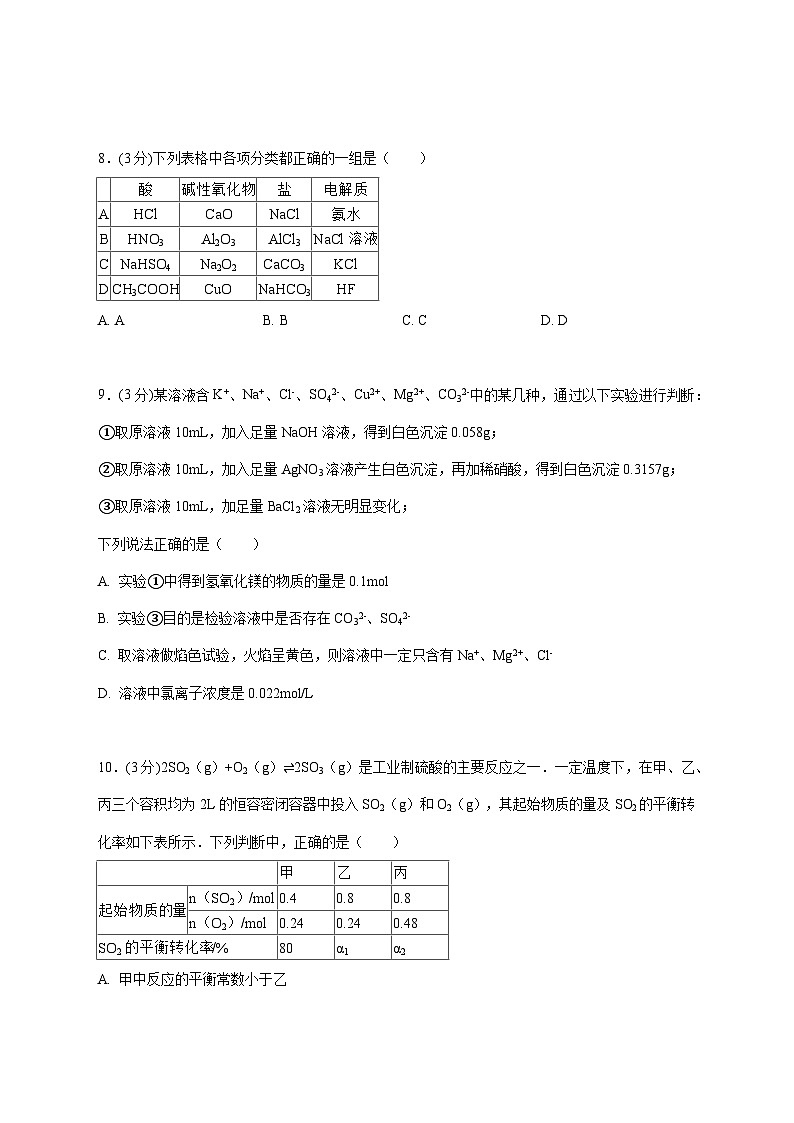河南省漯河临颍县博雅学校2025~2026学年高三上化学（12月）月考试题 [附答案]第3页