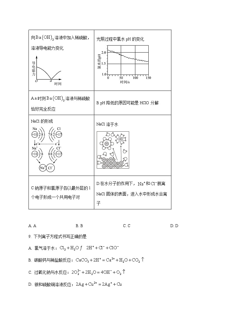 云南大学附属中学星耀学校2025~2026学年高一上册月考化学试题 [附答案]第3页