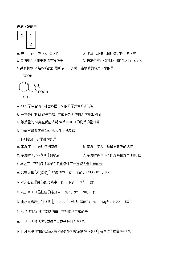 湖北省圆创联考2025-2026学年高二上学期11月期中化学试卷-自定义类型第2页