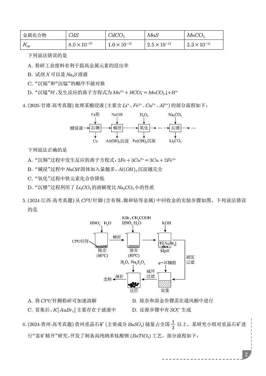 无机工艺小流程（学生版）第2页