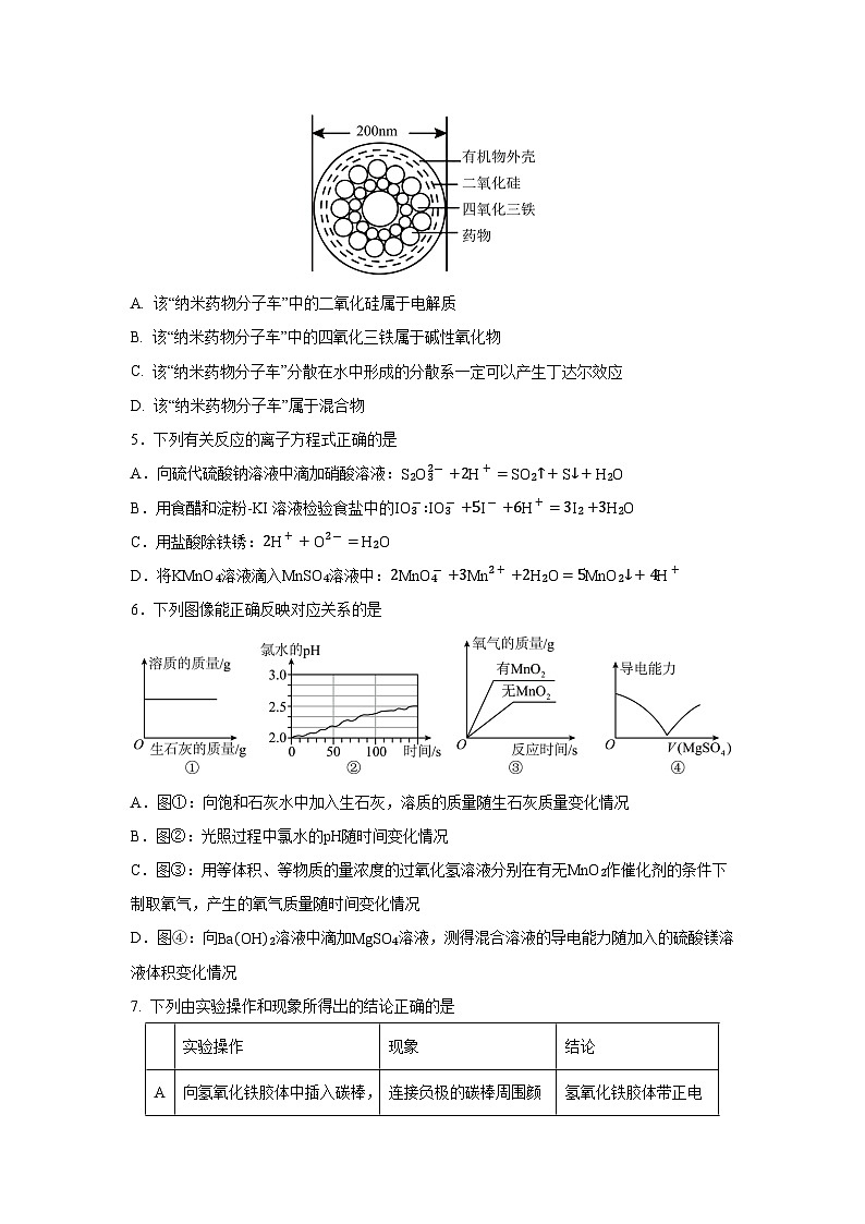 【化学】山东省济南市2024-2025学年高一上学期期末考试模拟试题（学生版）第2页