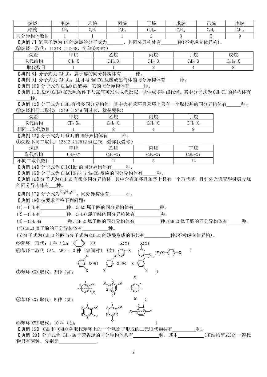 有机物专题复习三 （学生版）第2页