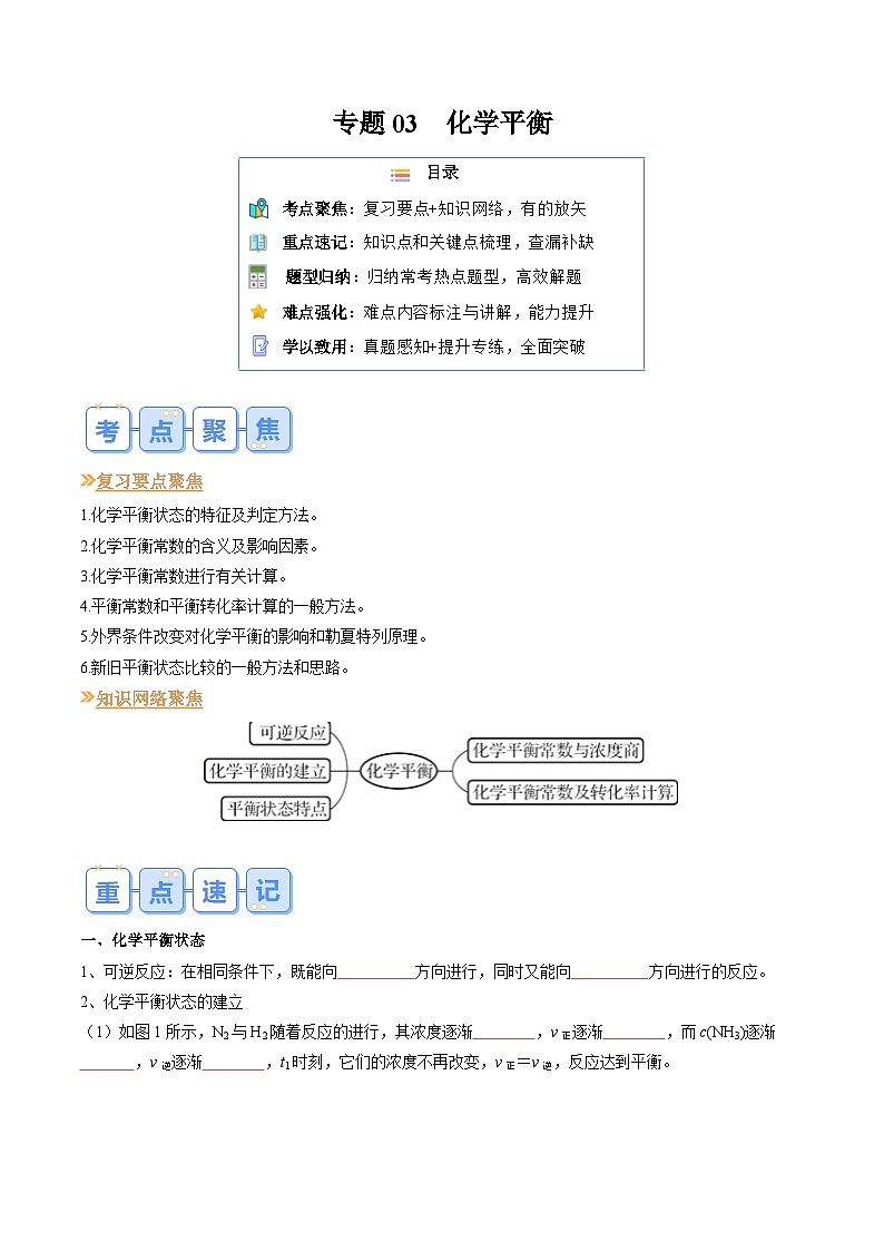 专题03 化学平衡（原卷版）第1页