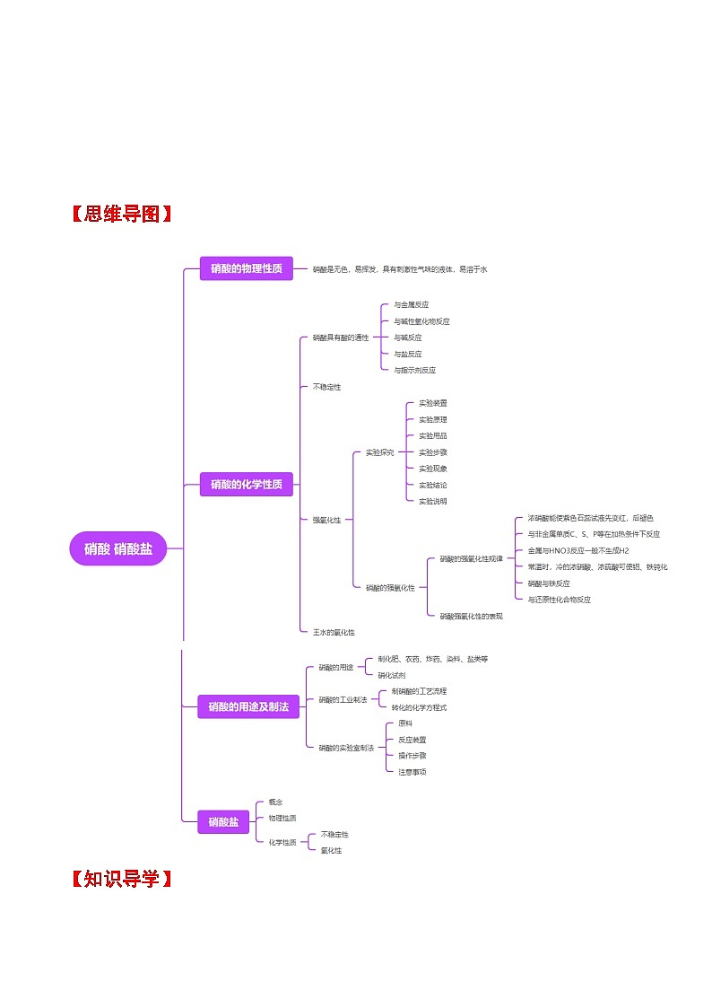 人教版2019化学必修第二册5.2.3 《硝酸 硝酸盐》（解析版）第2页