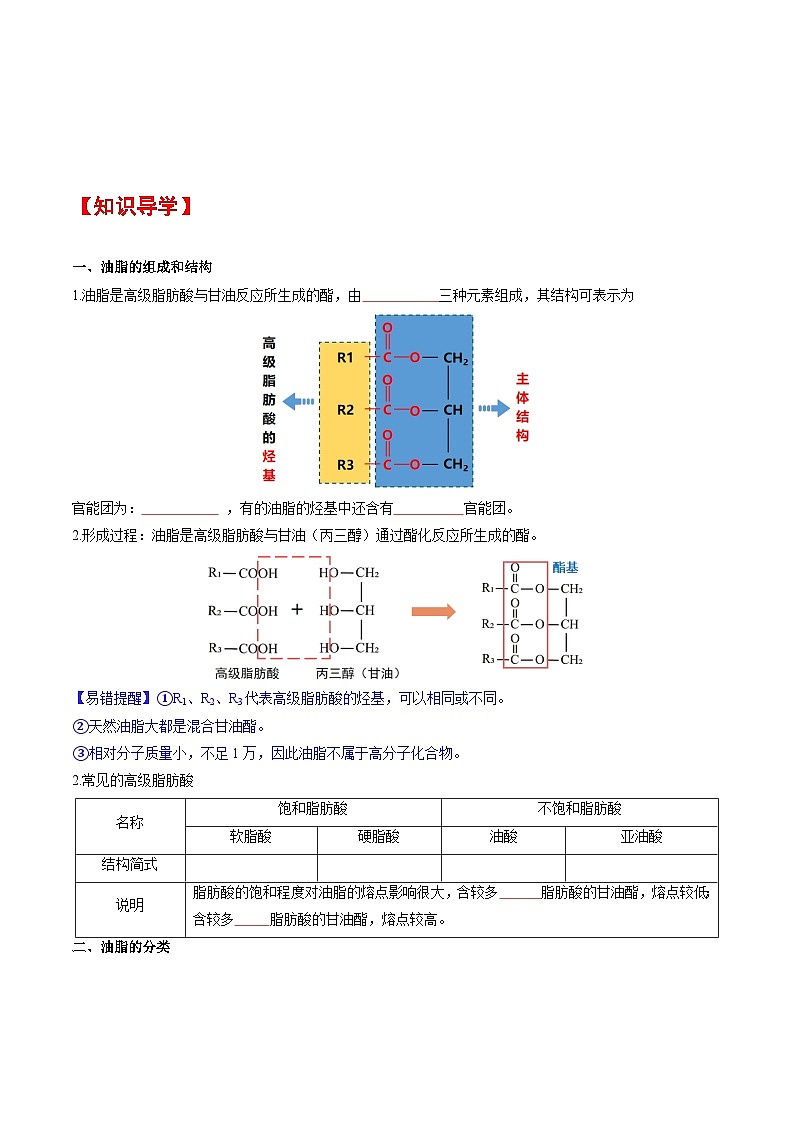 人教版2019化学必修第二册7.4.3 《油脂》（原卷版）第2页