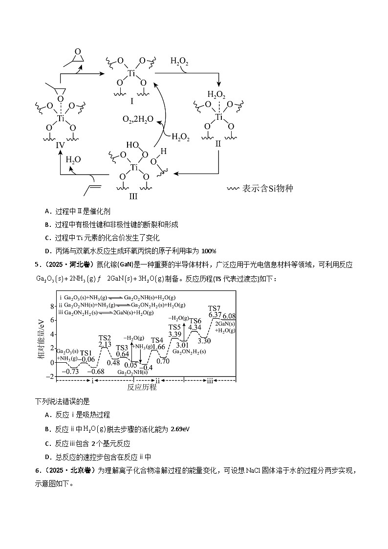 2025年高考化学试题分类汇编 专题07 化学反应的热效应  反应历程（机理）第3页