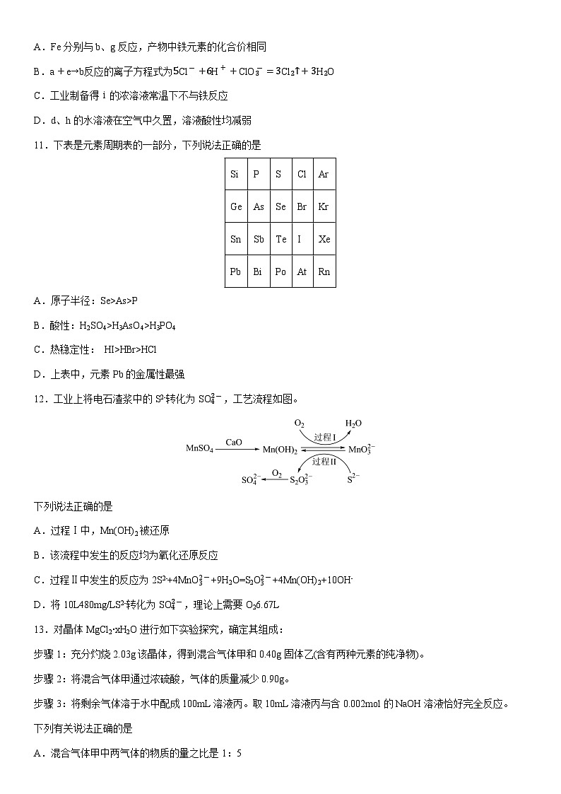 2024-2025学年福建省莆田市莆田四中高一下学期月考化学试卷（学生版）第3页