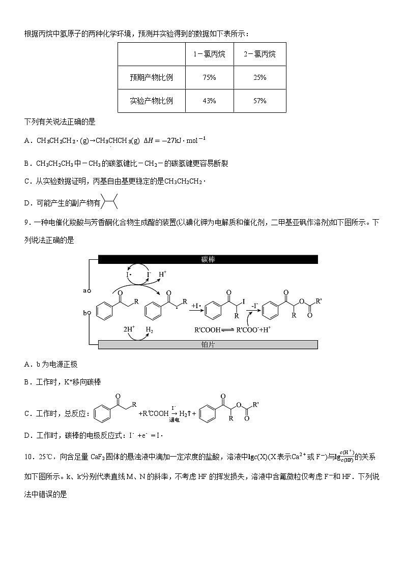 福建省莆田市2025届高三下学期二模考试化学试卷（学生版）第3页