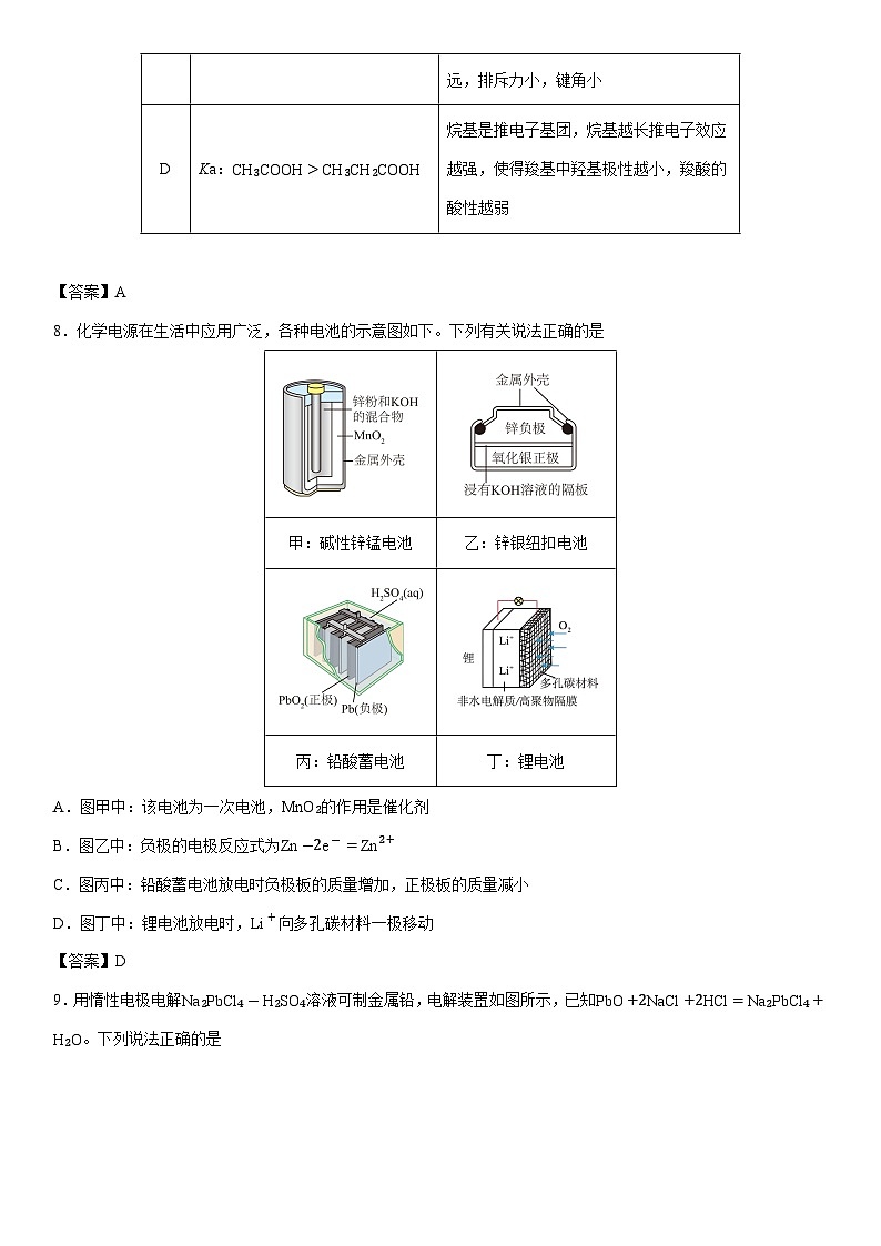 2025-2026学年辽宁省地区高二上学期期末考试化学试卷第3页