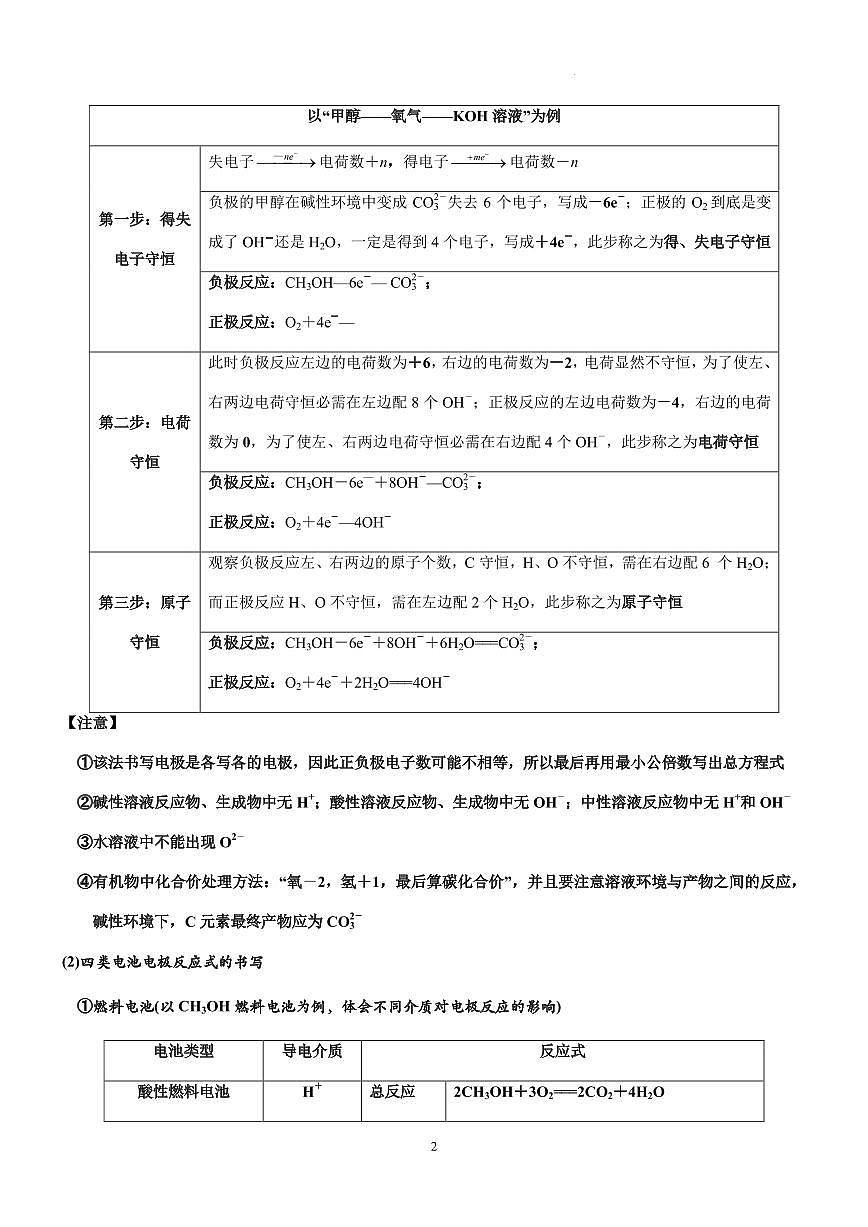原电池及新型化学电源练习含答案--2026届高考化学一轮专题第2页