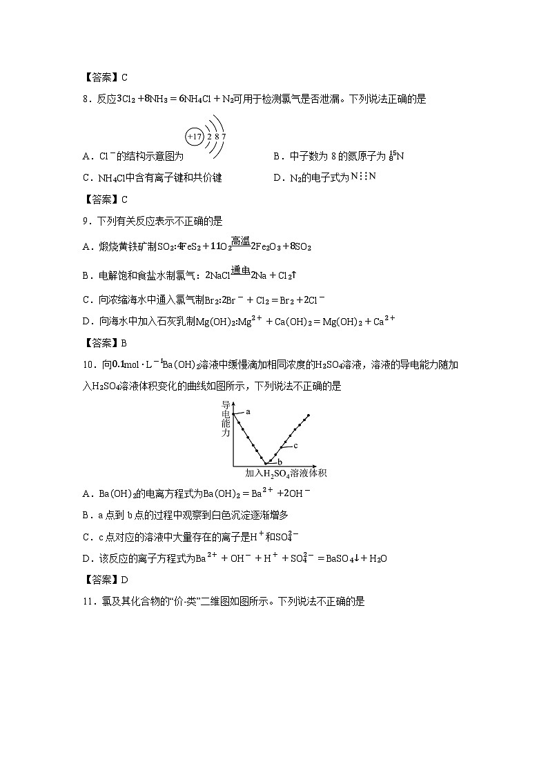 【化学】江苏省苏州市2025-2026学年高一上学期期末考试第2页