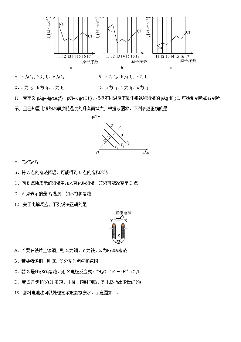 2024-2025学年天津市南开中学高二上学期期末考试化学试卷（学生版）第3页