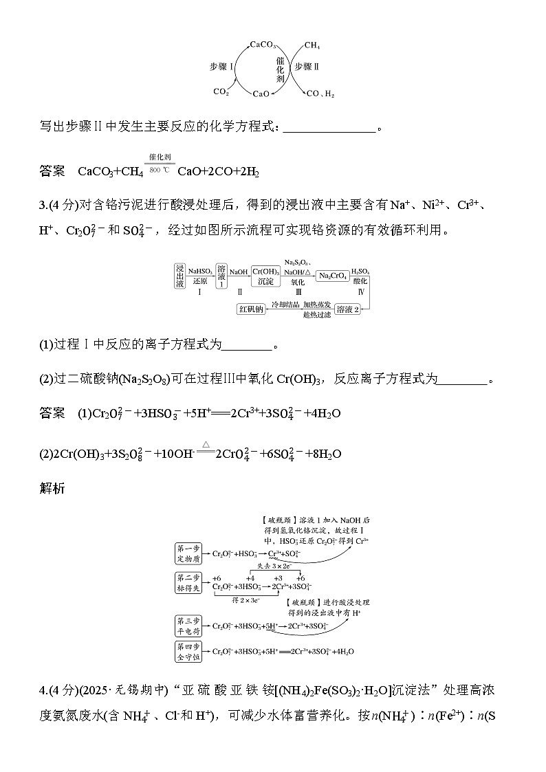 专题三　第11练　特定情境下化学(离子)方程式的书写(二)第2页