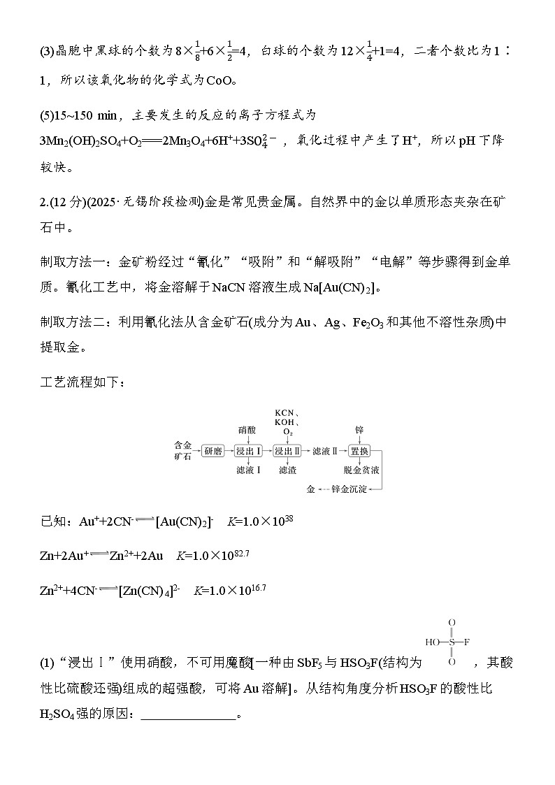 专题七　第28练　无机化合物综合应用(B) 第3页