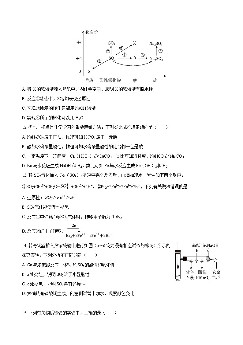 2025-2026学年河南省郑州外国语学校高一（上）期末化学试卷-自定义类型第3页