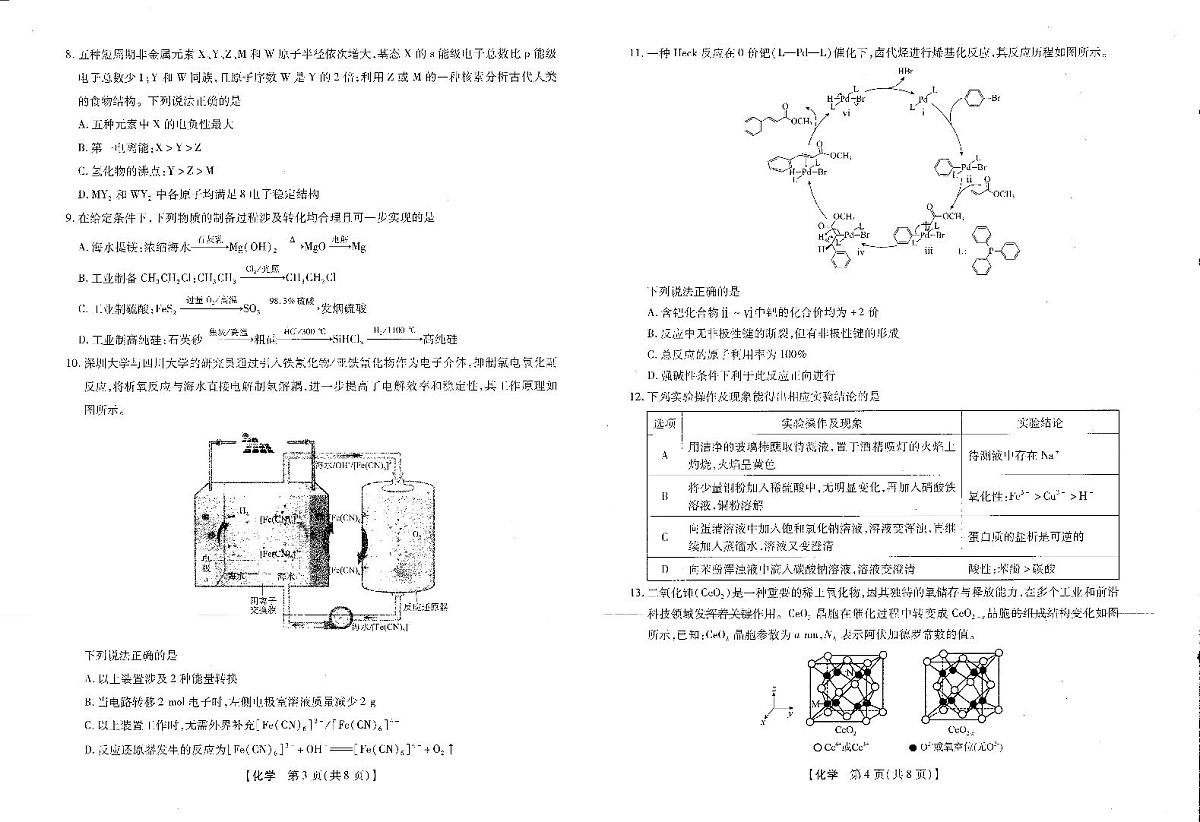 2025-2026学年下学期2023级高三第1次考试化学试卷（新未来联考）第2页
