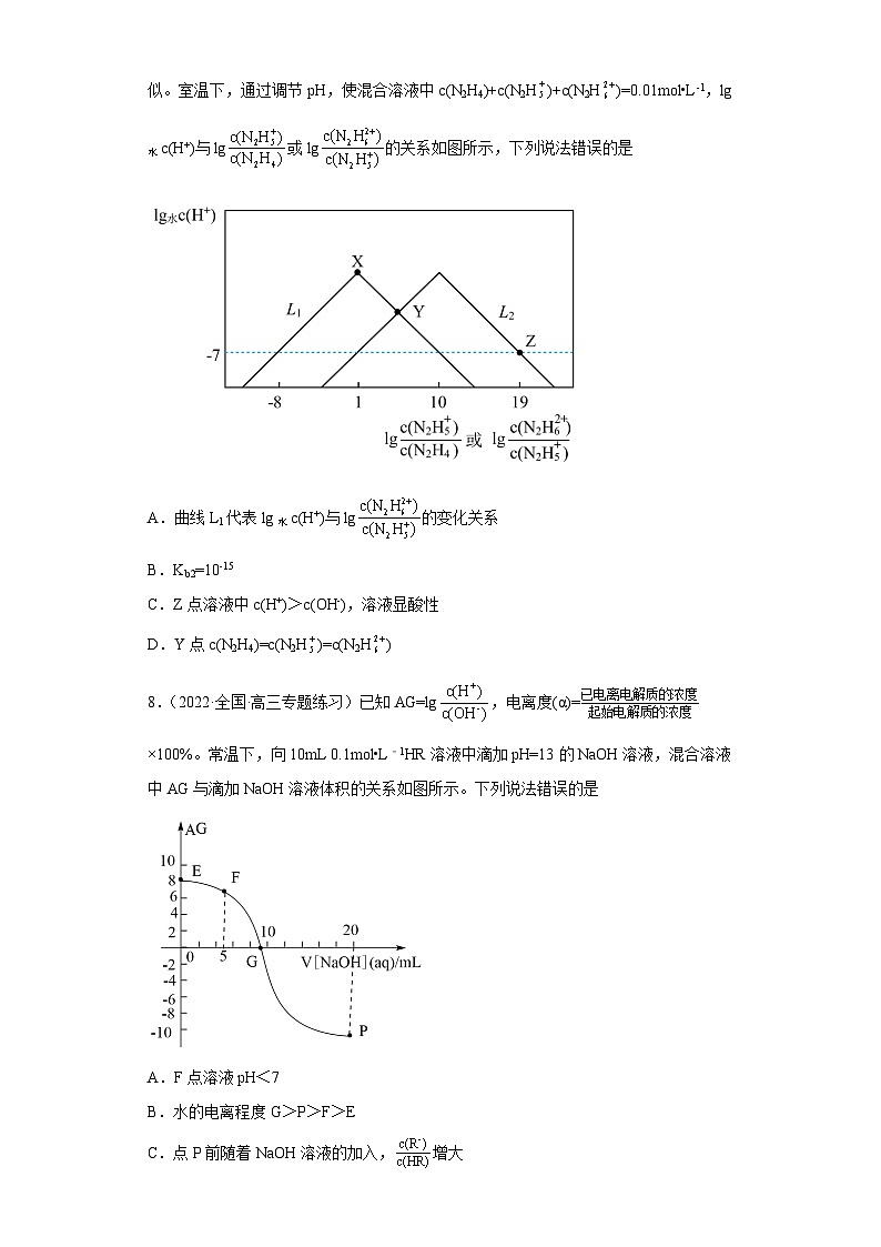 高考化学二轮复习核心考点讲与练专题十三 水的电离和溶液的pH（专练）（原卷版）第3页