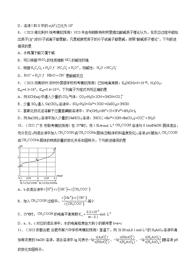 高考化学一轮复习考点讲练测第28讲 电离平衡（练习）（原卷版）第3页